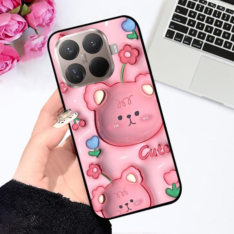 Чехол для Xiaomi 15T Pro Модный силиконовый мягкий TPU чехол для телефона с мультяшным принтом Для Xiaomi 15 T Pro Чехлы 15TPro Противоударные Fundas