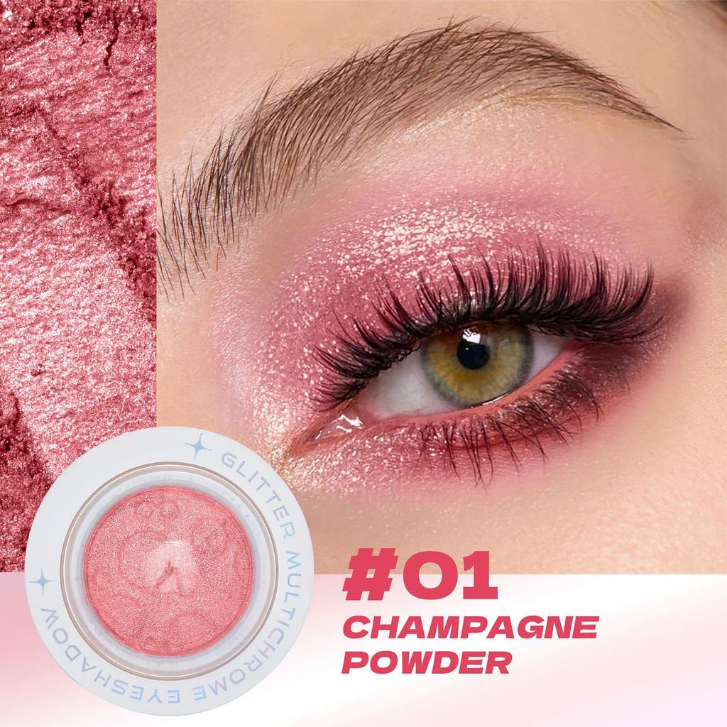 Флуоресцентные тени для век для лица, тени для век Planet Eyeshadow Glitter Highlight Eye Makeup, шелковистые кремовые тени для век