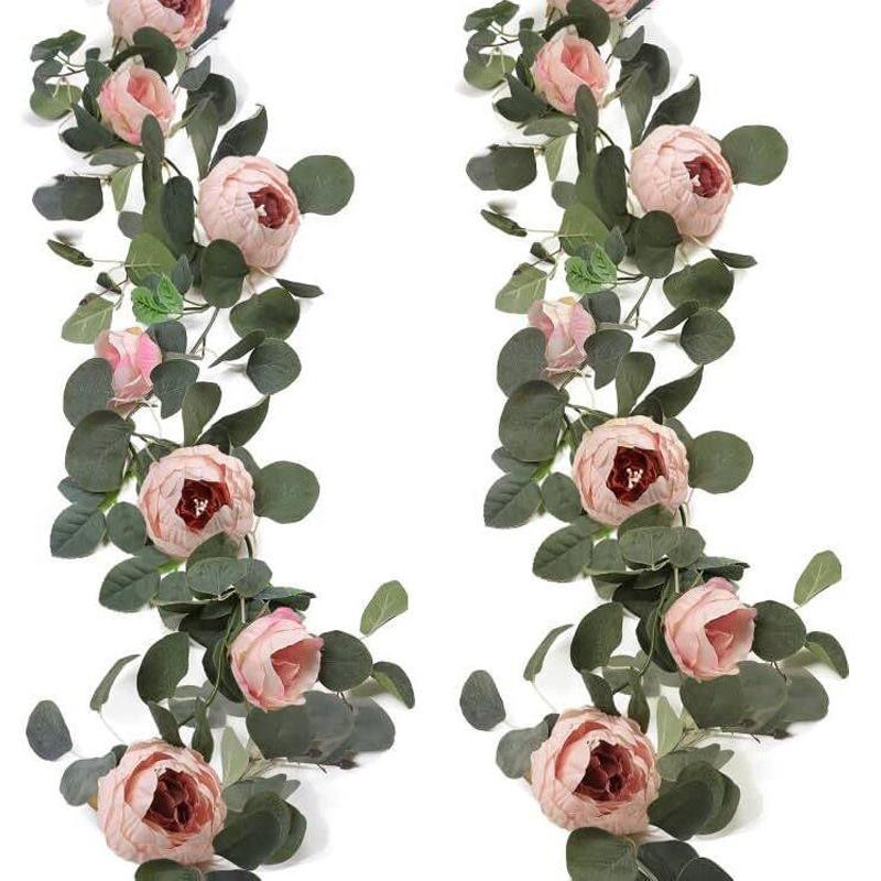 2-Meter Artificial Rose & Camellia Vine for Wedding Flower Walls & Home Table Decor