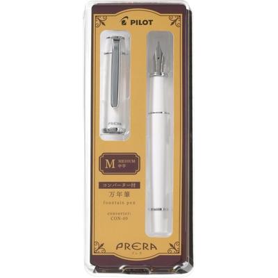 Перьевая ручка Pilot Prera цвета слоновой кости, перо среднего размера P-FPR-1-OW-M с CON-40