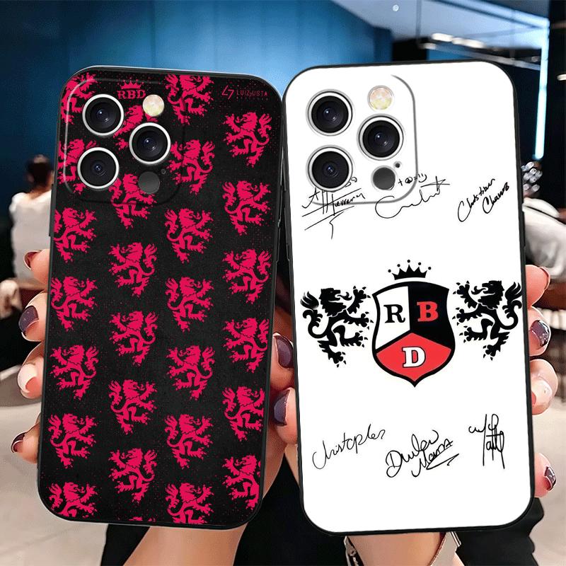 F-Fashion RBD R-Rebelde Мягкий чехол для телефона для iPhone 16 16E 17 Air 15 Pro Max 14 Plus 13 Mini 11 12 7 Черный чехол Задняя крышка