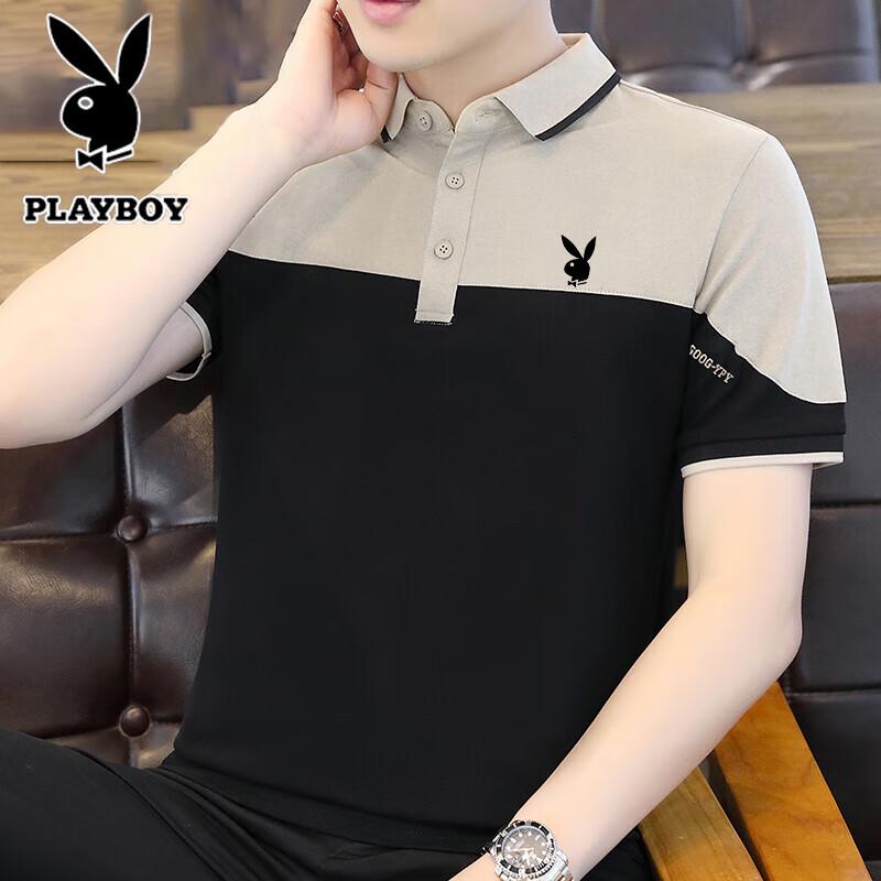 PLAYBOY Мужская рубашка поло с коротким рукавом