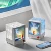 Проектор ночник «Аврора» с Bluetooth-совместимым динамиком, меняющий цвет светодиодный, эффект волны, перезаряжаемая прикроватная лампа для спальни, гостиной