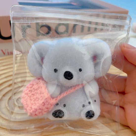 Мультяшная коала, сжимающая игрушку, ручная работа, антистрессовая игрушка для сидящей коалы, сенсорная игрушка для детей, подростков и взрослых, мягкий мяч для снятия стресса, игрушка-фиджет в виде животного