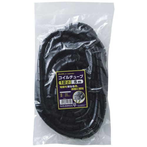 ELPA Coil Tube Сводка проводки защитная катушка диаметр/12 мм 5 м черный CT-1205P(BK)