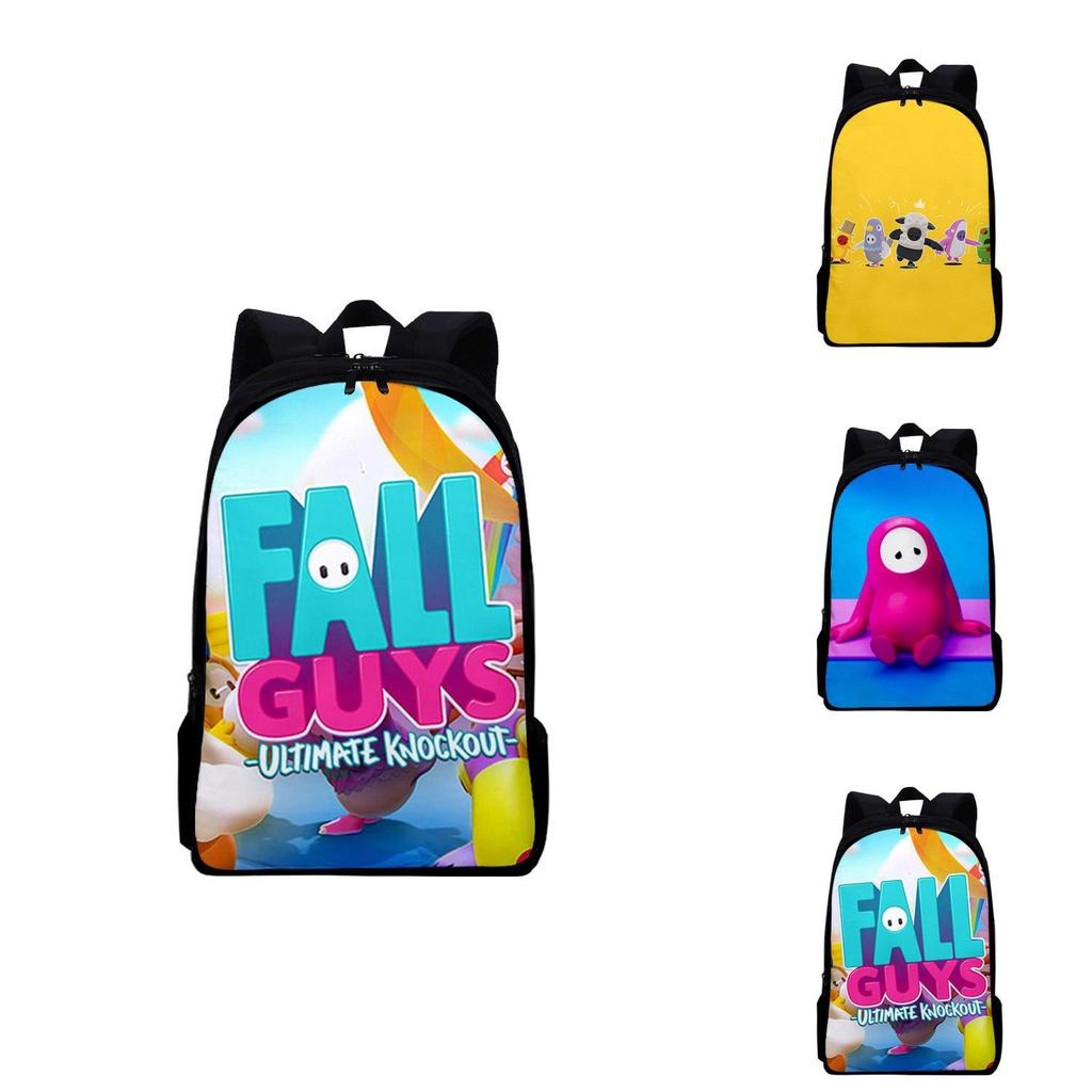 Fall Guys 3d Printed Backpack Perfect For Primary And Secondary School Students