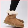 Модные новые модные шерстяные теплые женские зимние сапоги модные зимние толстые плюшевые ботильоны женские сапоги на толстой подошве