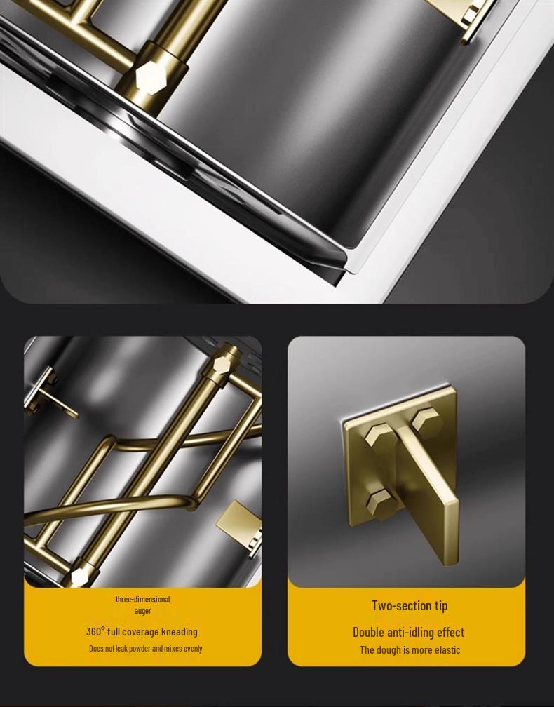 Автоматический тестомеситель из нержавеющей стали: Тестомесильная машина вместимостью 5-25 кг.