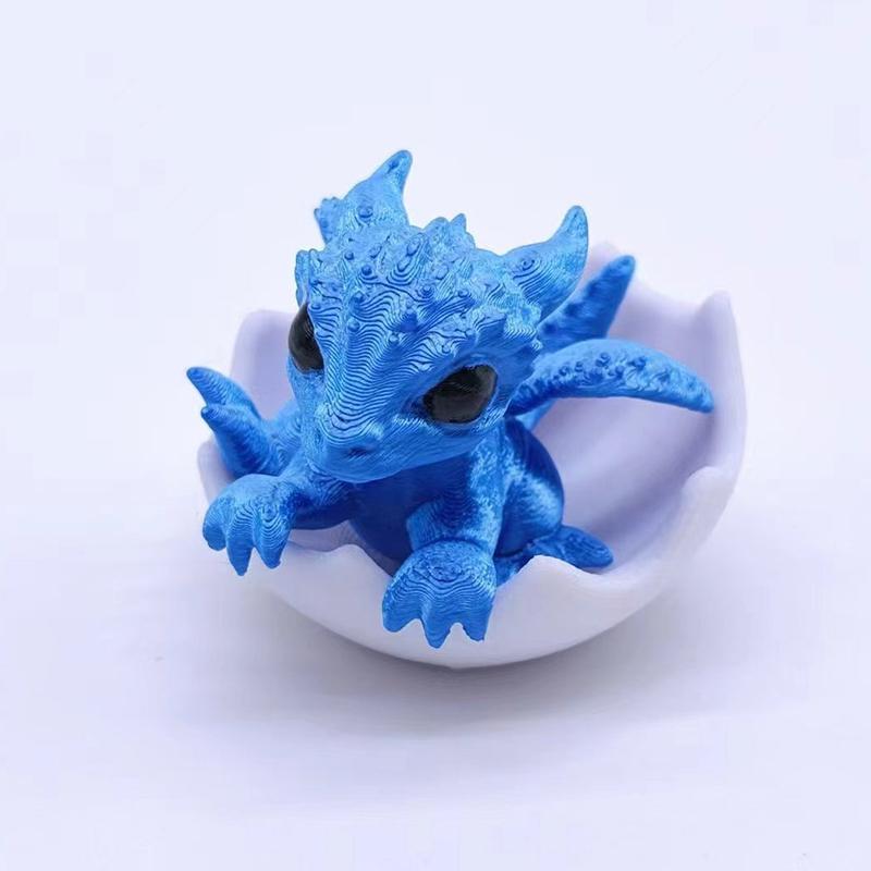 3D Мини Новорожденный Дракон В Яйце Искусство Статуя Дракона Маленькая Миниатюра Вылупившегося Дракона Новорожденный Дракон В Яйце Рабочий Стол