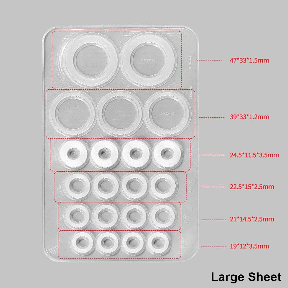 1 лист S/L Уплотнительное кольцо для смесителя Уплотнительная прокладка Защита от протечек Запасная прокладка для трубного соединения Силикон Высокотемпературный