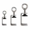 1pc 304 Stainless Steel Square Clamp Pull Ring Fixed Holder Clip C-clamp  Hardware Fasteners