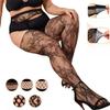 Freeauce Женские Большие Размеры Кружевной Цветочный Пояс-Подвязка Чулки До Бедра Рыболовные Сети Сетчатые Носки Колготки Леггинсы