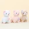 Charming Short Plush Alpaca Keychain Creative Bag Accessory Stuffed Toy