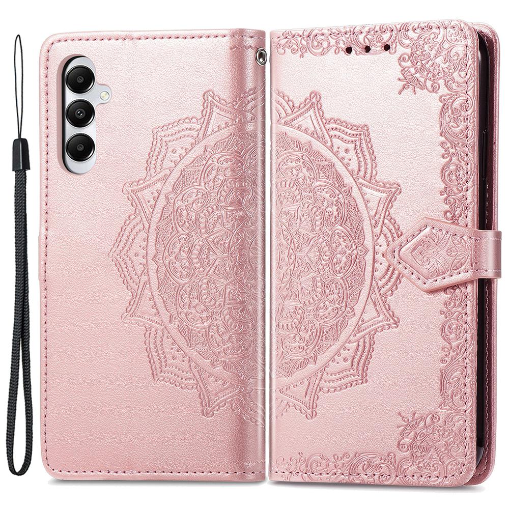 For Samsung Galaxy A05s 4G Magnetic Phone Case Embossed Mandala Pattern Cover