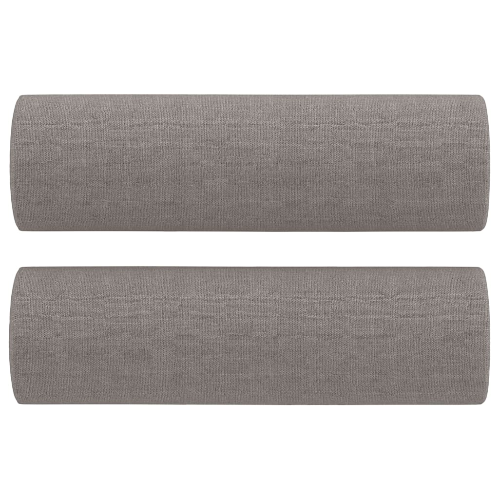Vidaxl 3-Cz. Komplet Wypoczynkowy Z Poduszkami, Taupe, Tkanina