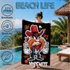 Tazma-nian Devil Spray Art Beach Towel, Super Soft Microfiber, Perfect Gift for Her/Him, Birthday, for Pool, Beach, Travel, Decor Beach Party