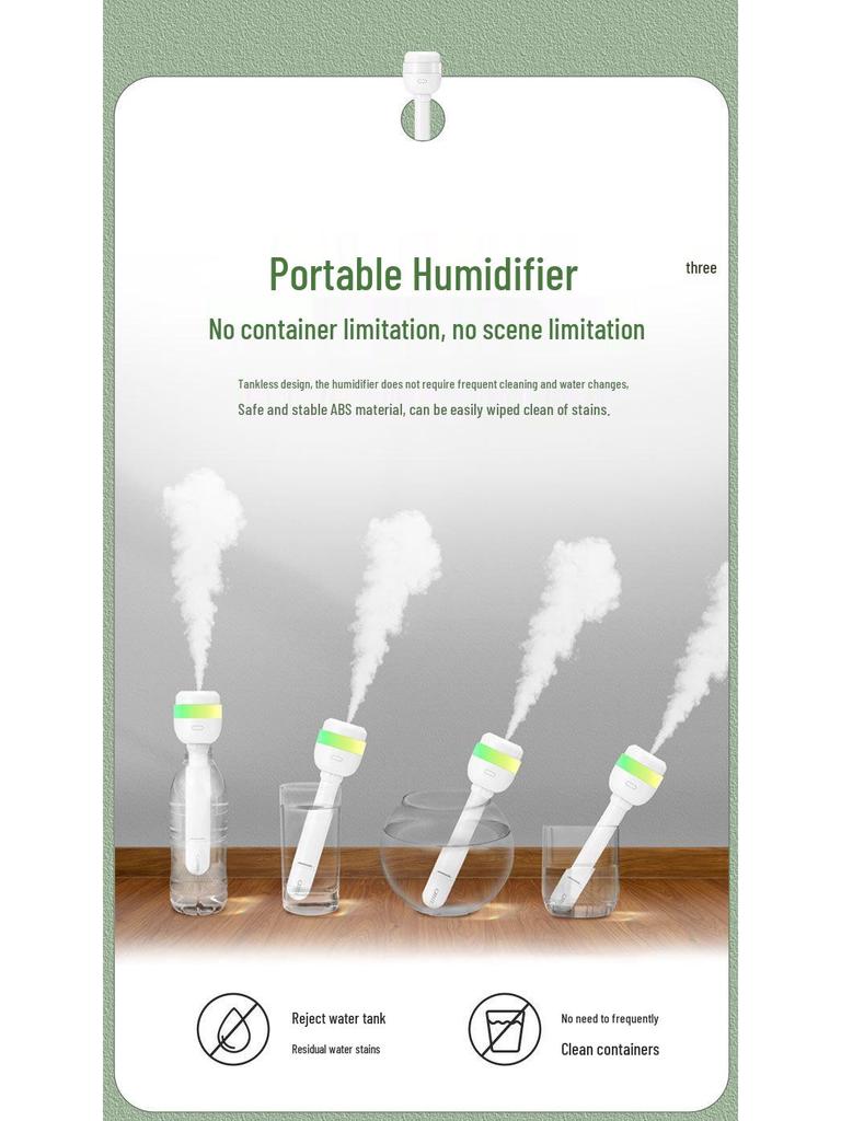 Портативный USB автомобильный/настольный мини-увлажнитель - Бесшумный наружный распылитель