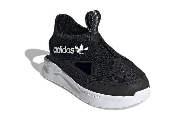 adidas Оригинальные 360 Сандалии C Низкие Нескользящие Защита от ударов Подушка Детские Сандалии Черные FX4946