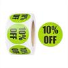 Круглые дисконтные наклейки диаметром 1 дюйм: Черный текст на цветных самоклеящихся этикетках для товаров со скидкой (25MM)