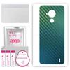 apgo Защитная наклейка на заднюю панель, совместимая с Nokia C30, пленка, фольга, винил - Pattern Carbon Chameleon CAKA1