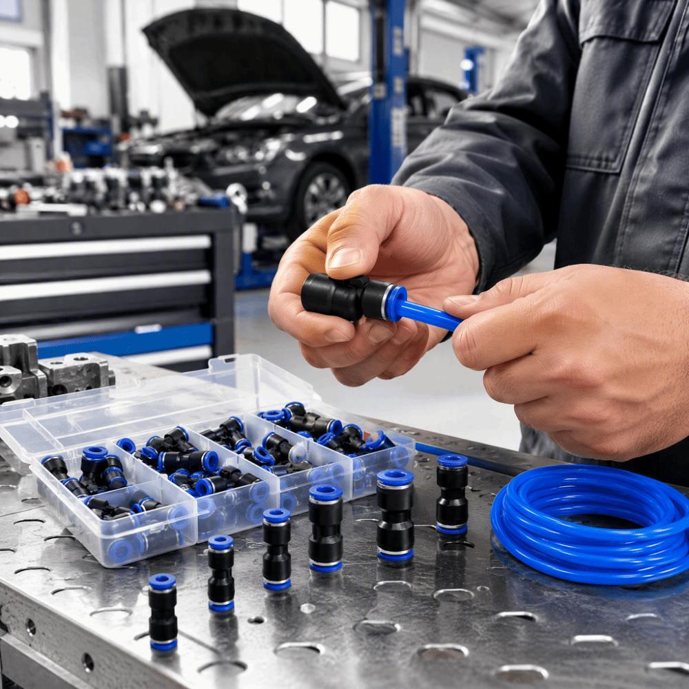 Hard Quick Fittings Plastic Pipe Connector Durable Pneumatic Connector Air Source Equipment