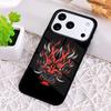 Oni Hannya Demon Mask Shockproof Phone Case for iPhone 17 Air 16e 15 11 12 14 13 Pro Max Cover Coque