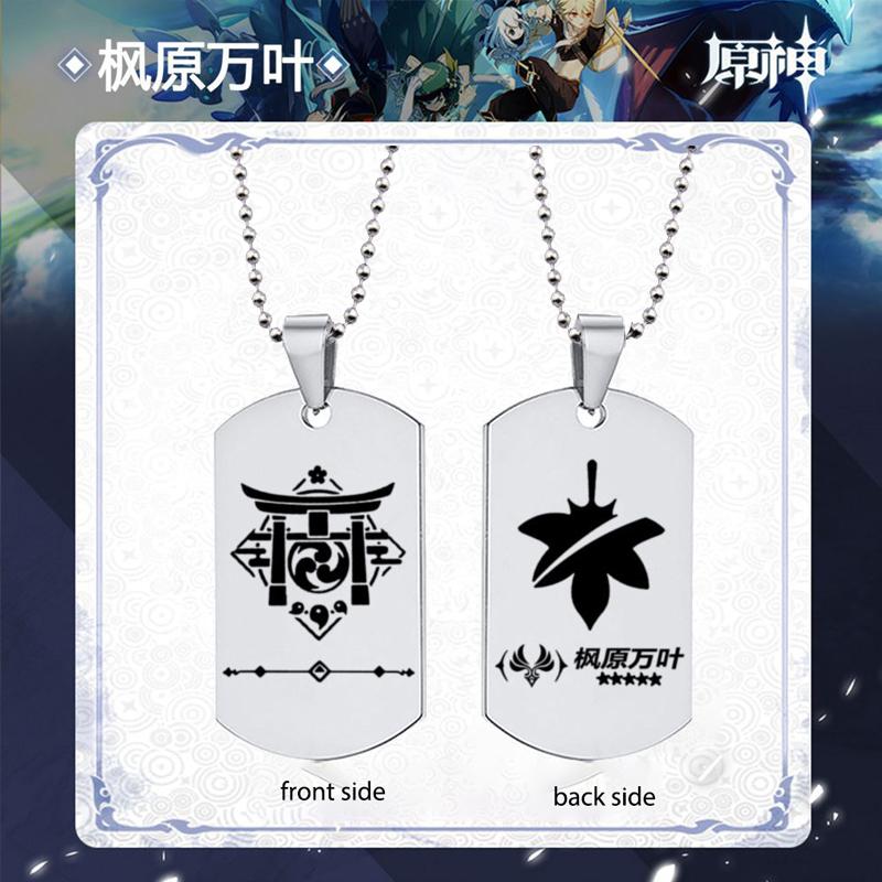 Модное мужское ожерелье с подвеской Genshin Impact, ролевые игры, подарки для любовников