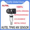 4PCS Autel TPMS MX Sensor 434/315Mhz Metal/Rubber Valve Reprogrammable Universal Interchangeable TPMS Sensor TS508 TS608 ITS600