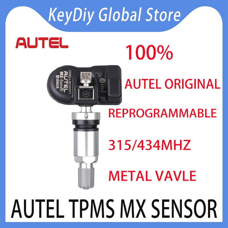 4PCS Autel TPMS MX Sensor 434/315Mhz Metal/Rubber Valve Reprogrammable Universal Interchangeable TPMS Sensor TS508 TS608 ITS600