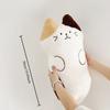 Kawaii Cat Plush Toy Soft Long Animal Pillow Big Fat Belly Cat Stuffed Nap Cushion Birthday Gift Doll Bedroom Living Room Decor