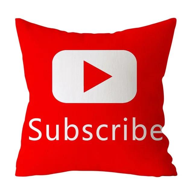 Modern Decorative Pillow Case Youtube Throw Pillow Case Red Square Pillow Case Home Decoration Velvet Movie Unique .
