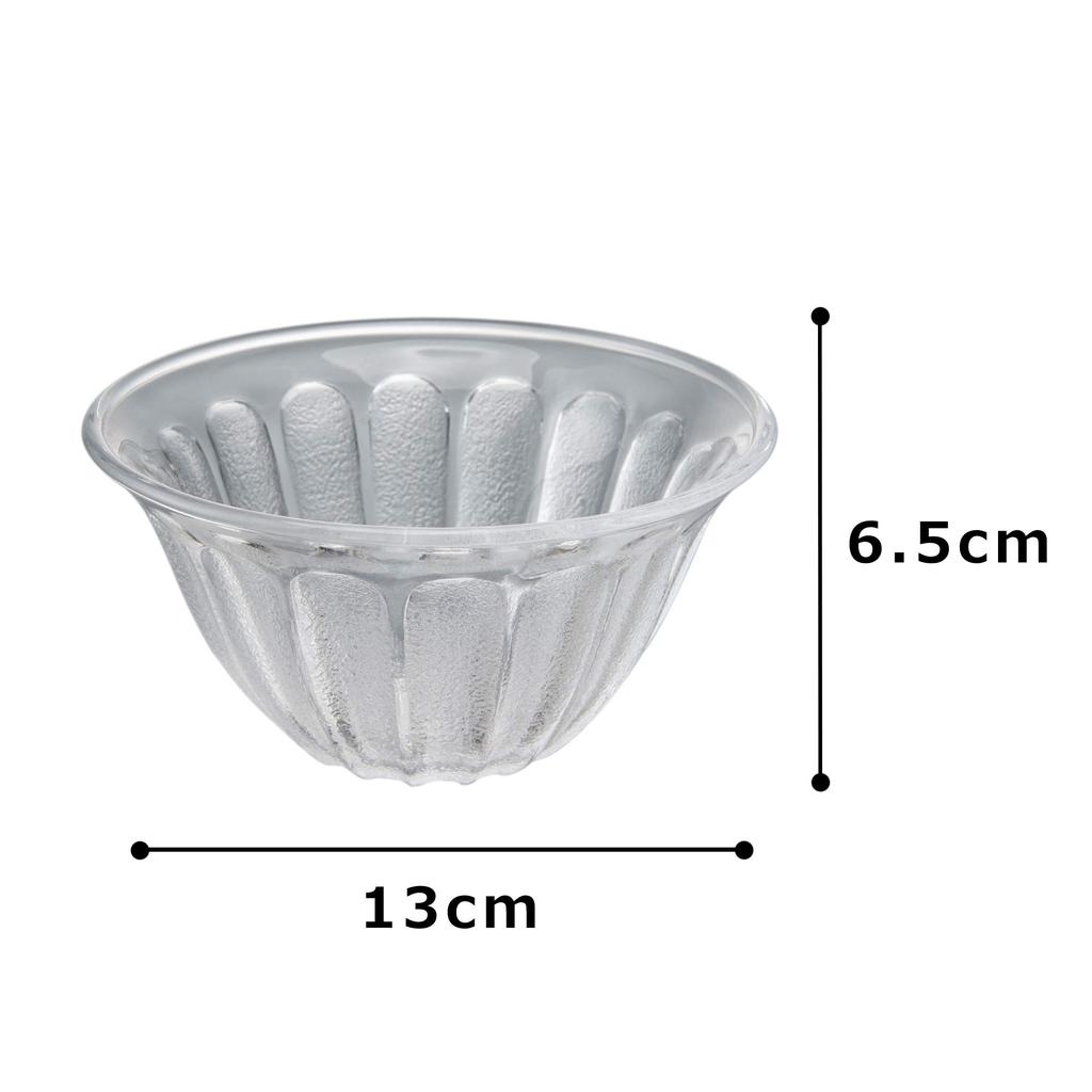 Aoyama Glass Glass Mitsumame Bowl, Small Bowl/Dessert Cup, Approx. 13cm, Made In Japan, AMG-50K1