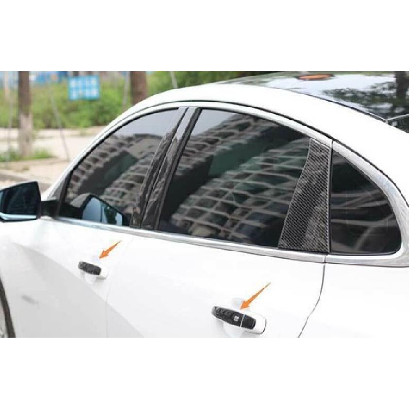 HOutside Door Handle Cover Trim For Chevrolet Malibu Real Carbon Fiber 2019-2021