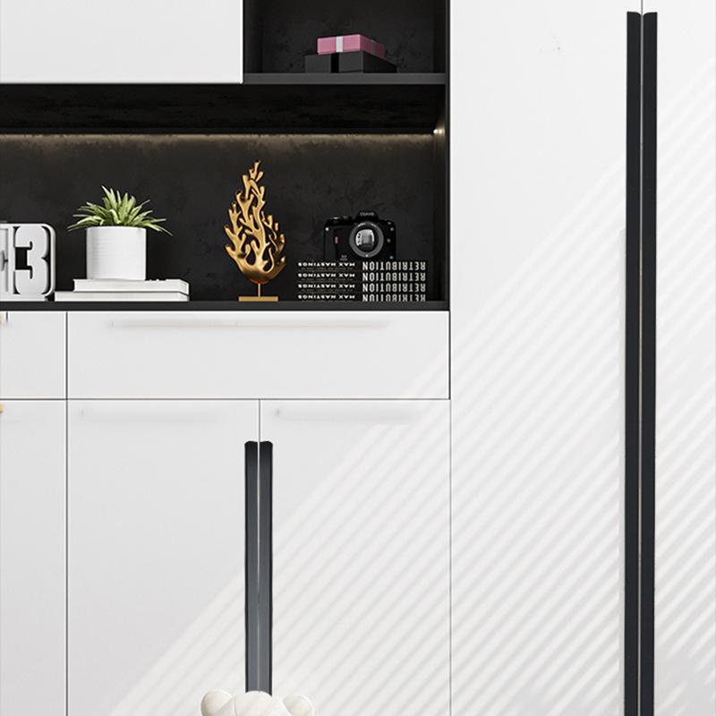 Ручки-скобы из алюминиевого сплава для шкафов, врезные, металлические, для ящиков шкафов, с саморезами 15 мм