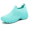Women's Shoes Casual Shoes New Flying Woven Shoes Women's Breathable Mesh Mother Shoes Soft Sole Simple Single Shoes