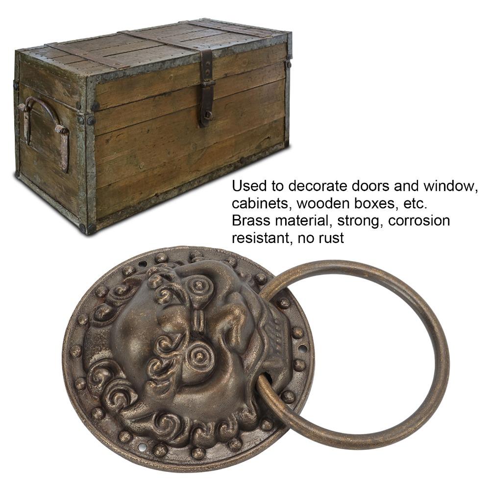 Retro Door Pull Rings Bronze Pull Handle Cabinet handle Antique Door Knocker  Farmhouse Decor