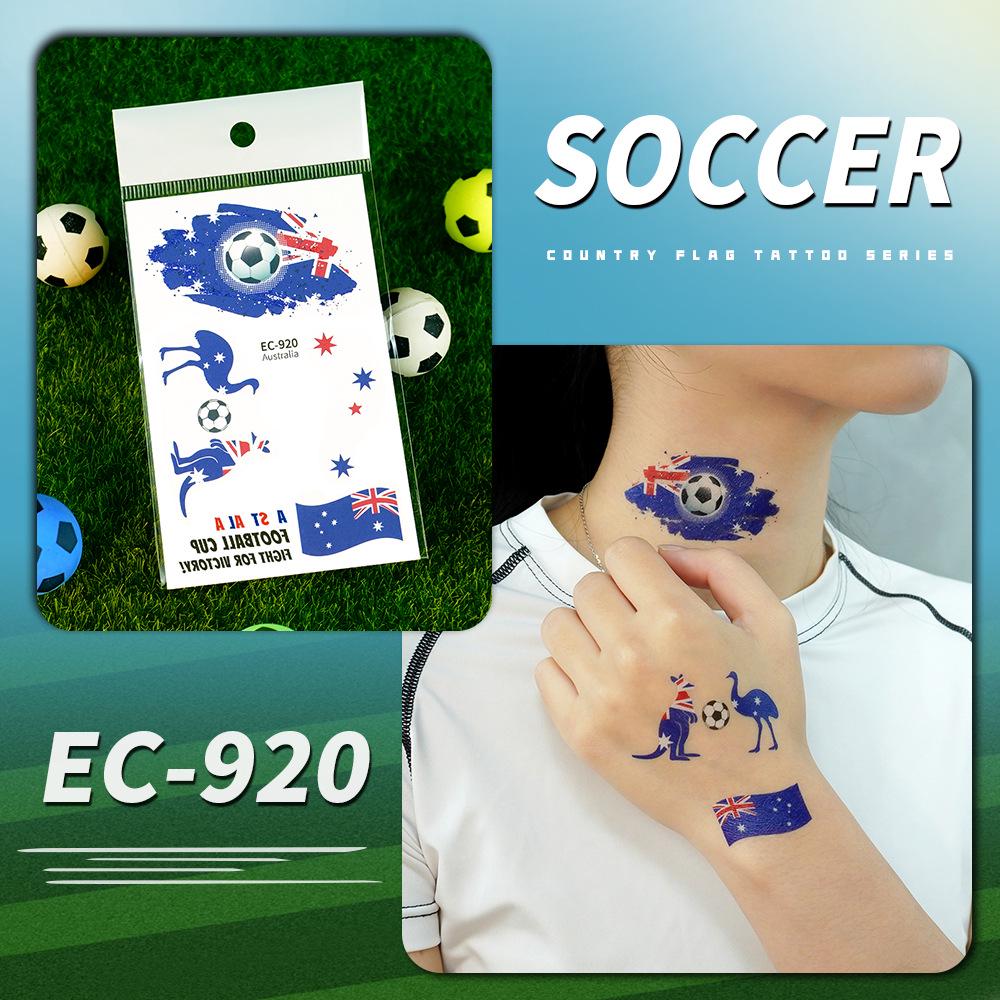 2026 World Cup USA Canada Mexico National Flag Water Transfer Face Tattoos