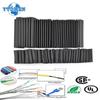 127PCS Heat-shrink Tubing Kit 2:1 Black Thermoresistant Tube Electrical Connection Wire Cable Insulation Sleeving