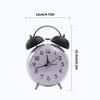 62KD Analog Alarm Clock Double Alarms Quiet Operating Large with Night Light
