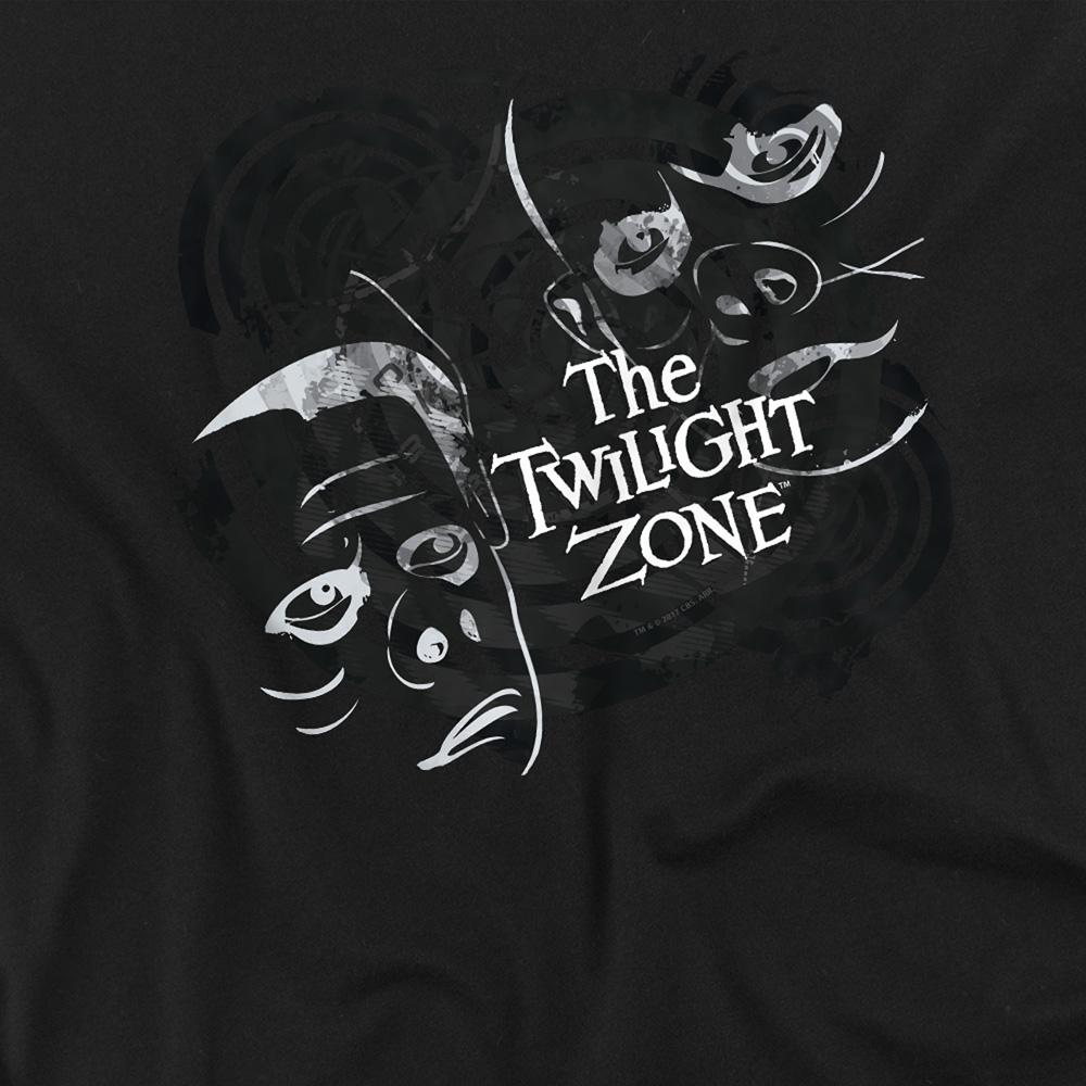 The Twilight Zone Unisex Adult Strange Faces T-Shirt