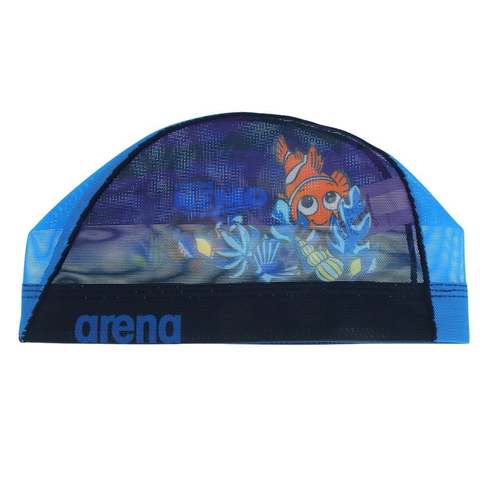 arena Swim Unisex Mesh Cap Disney Finding Nemo Squirt Cap, (Sublimation Print), Medium, Swimming, Design, DIS-4010