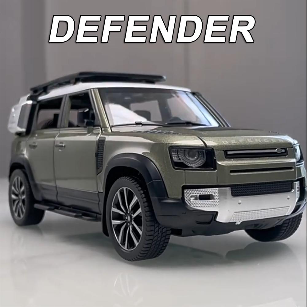 1:24 Land Rover Defender Range Rover Sv Сплав Литой Модель Машины Игрушки 6 Открывающихся Дверей Звук Свет Инерционные Машинки Для Мальчиков Подарок
