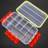 Waterproof Fishing Tackle Hooks Organizers Box Divide Box with Adjustable Dividers Transparent Fishing Lure Storage Box