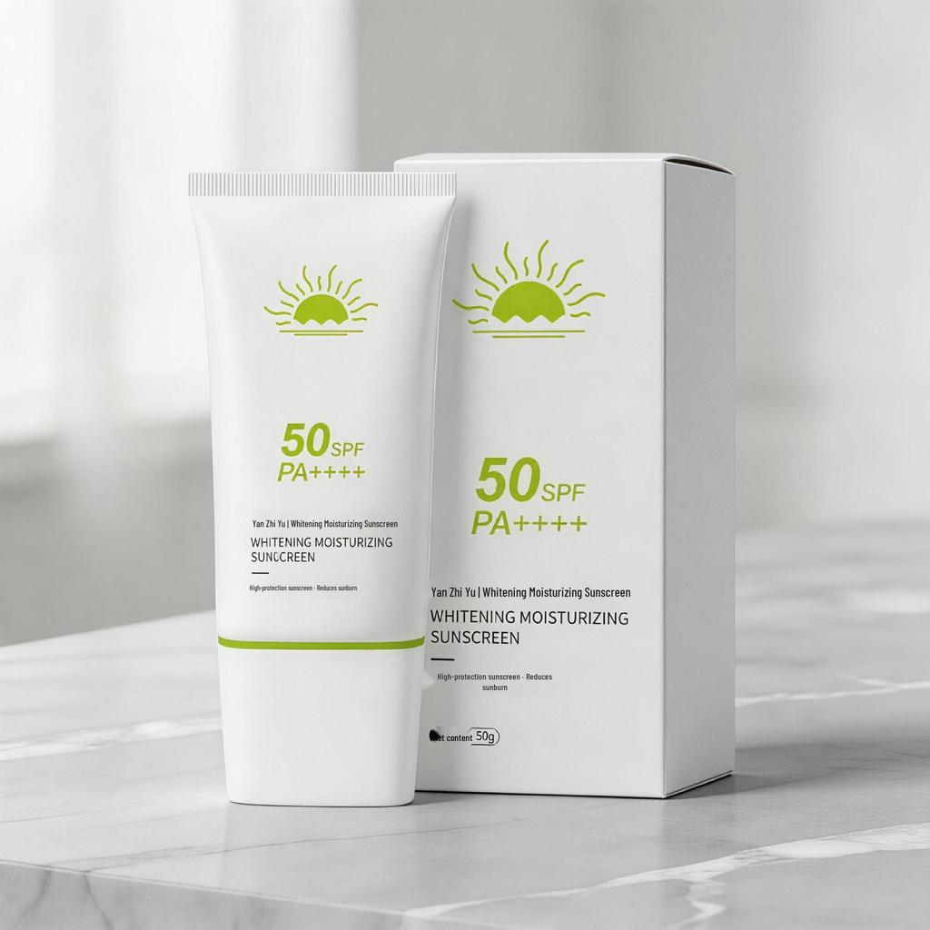 Солнцезащитный крем SPF50 для осветления и увлажнения: Легкая, освежающая, стойкая защита от солнца с восстанавливающим средством после загара.