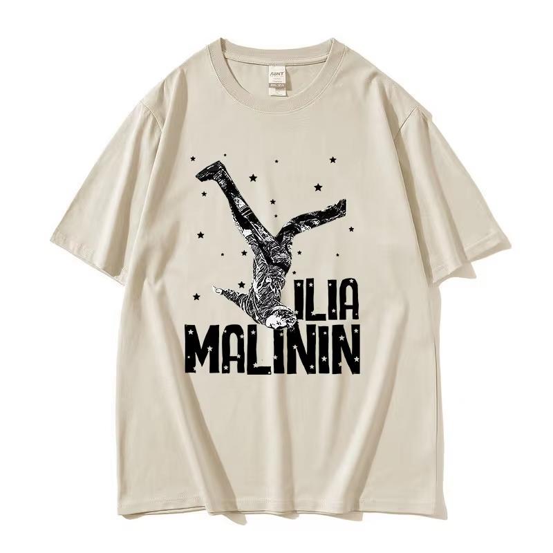 Ilia Malinin Quad Jump Ice Skating Graphic T Shirt Unisexs Vintage Fashion Short Sleeve Tshirt Unisex pure Cotton Tshirts Streetwear