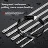 304 Stainless Steel Zip Ties Wholesale Self-locking 12mm Metal High Temperature Resistant Binding Clamp Outdoor Tensioner