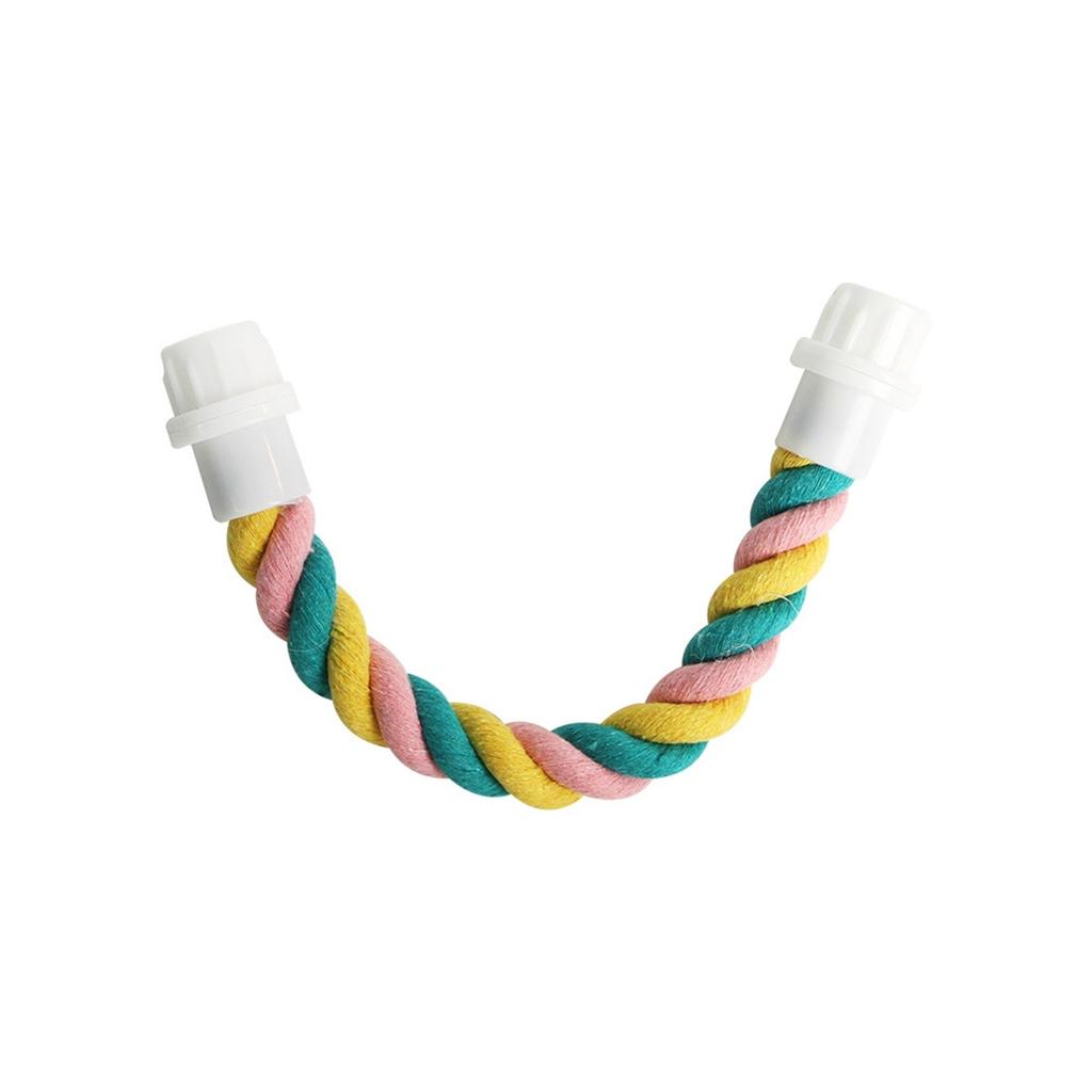 Bird Hemp Rope Swing, Bird Cage Stand Pole Accessories, Grinding Standing Climbing For Parrot, Parakeet, Budgies, Lovebirds