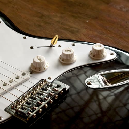 uxcell ST Guitar 3/5-Way Pickup Switch Knob Covers, 4.7 X 3.8mm Cross-Head Metal Push Switch Knob Covers, Gold, Replacement for Electric Guitars, Pack