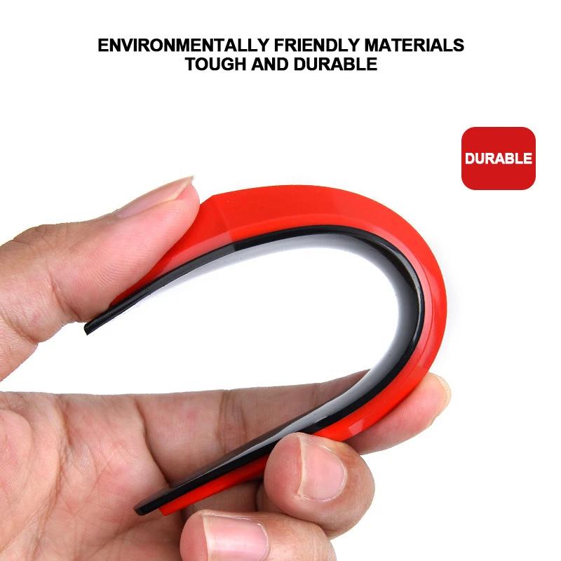 4 шт., 3D наклейки, защита двери автомобиля, резиновая защита для гаража, защита для стен, бампер, защита для парковки, стены, автомобильный Стайлинг, автомобильные аксессуары