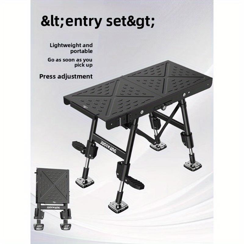 2025 Новая Ультралегкая Телескопическая Складная Многофункциональная Утолщенная Платформа для Рыбалки из Алюминиевого Сплава Маленькая Подставка для Рыбалки